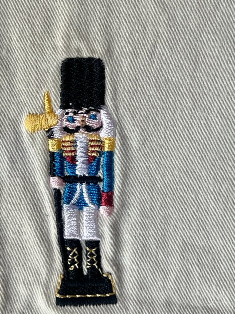 World Market Nutcracker Napkins Yellow Christmas Set of 8 Embroidered Party - Picture 3 of 6